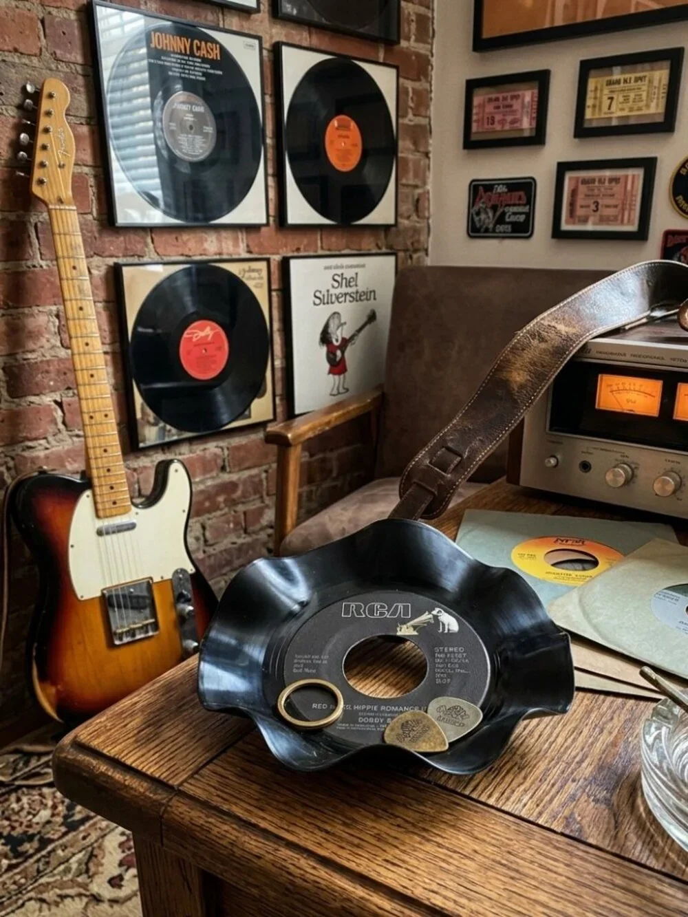 Upcycled Handmade Warped Vinyl Record Decor